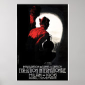 POSTER DEVIL MILAN EXPOSITION INTERNATIONALE VINTAGE (Devant)