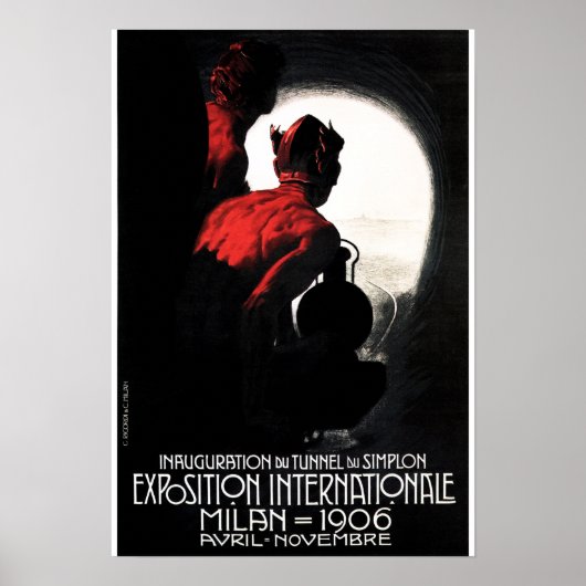 POSTER DEVIL MILAN EXPOSITION INTERNATIONALE VINTAGE (Devant)