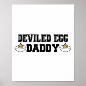 Poster Deviled Egg Daddy - Funny Thanksgiving Deviled Egg (Devant)