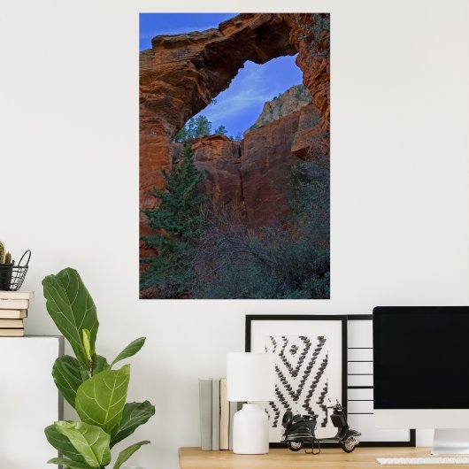 Poster Devil's Bridge à Sedona, AZ 3445 (Bureau à domicile)