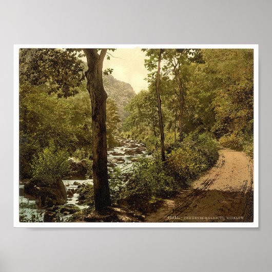 Poster Devils Glen, Ashford, Comté de Wicklow Irlande (Devant)