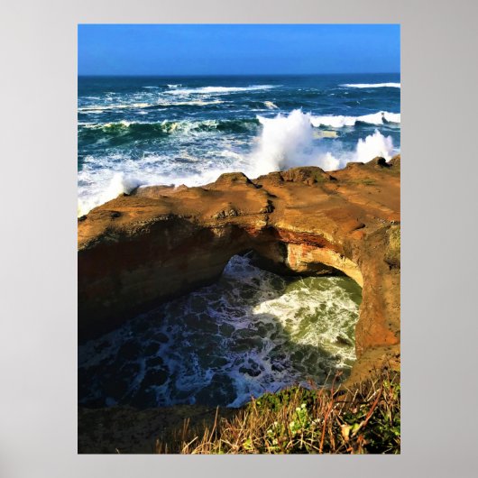 Poster Devil's Punchbowl, Newport, Oregon (Devant)