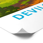 Poster Devils Tower Wyoming Travel Imprimer (Coin)