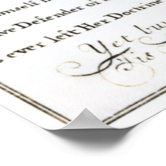 Poster Devin à ma signification, 1709 (Coin)