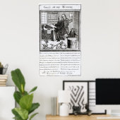 Poster Devin à ma signification, 1709 (Bureau à domicile)