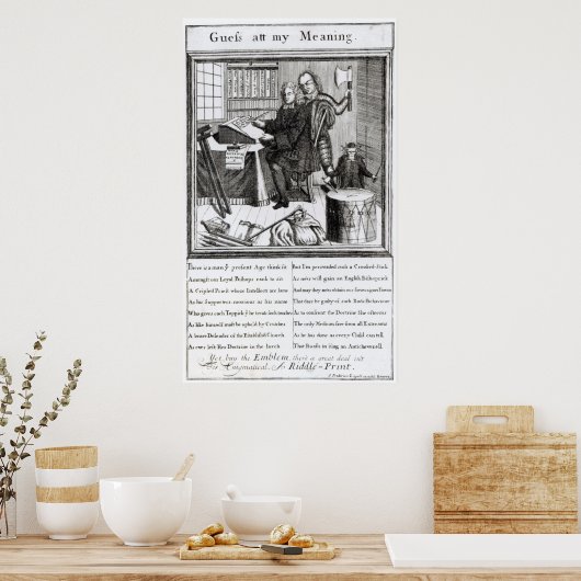 Poster Devin à ma signification, 1709 (Cuisine)
