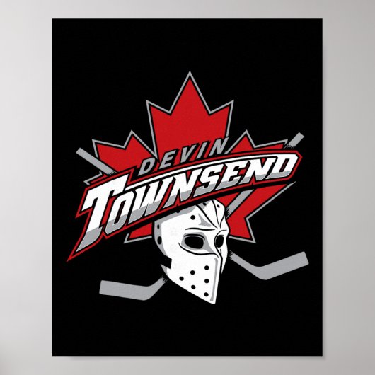Poster Devin Townsend - hockey'  (Devant)