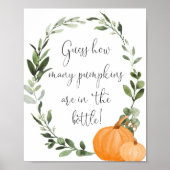 Poster Devine combien de citrouilles sont dans le panneau (Devant)