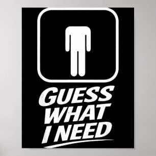 Poster Devinez ce qu'il faut d'humour de salle de bain dr