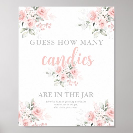 Poster Devinez combien d'affiches de bonbons (Devant)