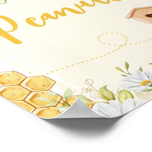 Poster Devinez combien d'arachides Abeilles Honeycomb jeu (Coin)