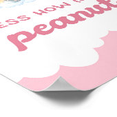 Poster Devinez combien d'arachides Baby shower d'éléphant (Coin)