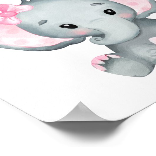 Poster Devinez combien d'arachides éléphant bébé fille do (Coin)