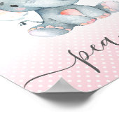 Poster Devinez combien d'arachides Eléphant Girl Baby sho (Coin)