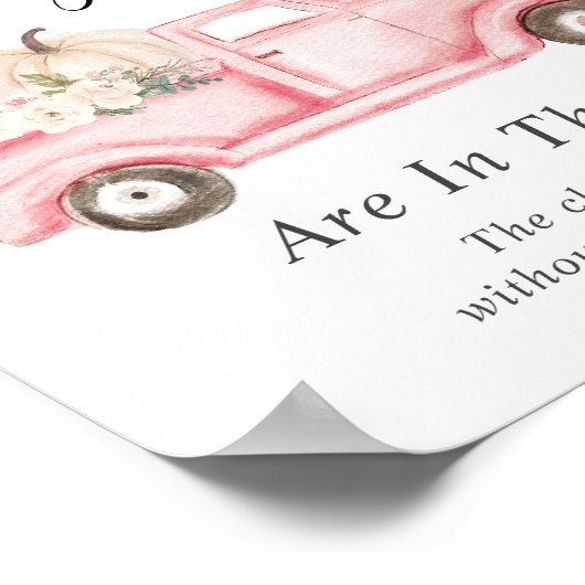 Poster Devinez combien de Baby showers Citrouille jeu (Coin)