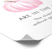 Poster Devinez combien de Baby showers Citrouille jeu (Coin)