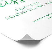 Poster Devinez combien de baisers Bright Green Douche Jeu (Coin)