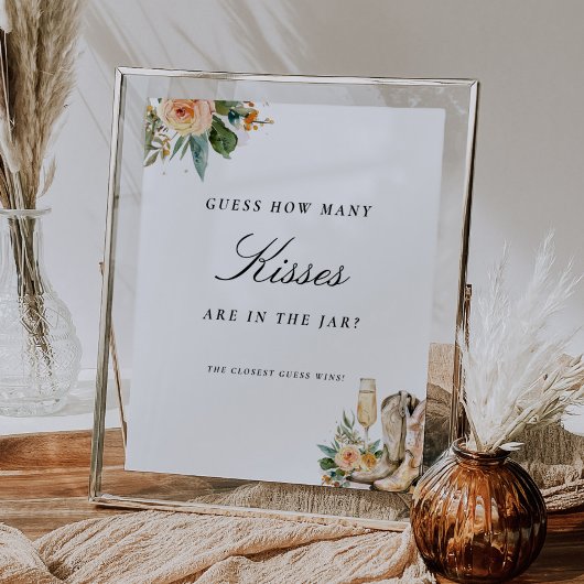 Poster Devinez combien de baisers Connexion Fête des mari