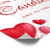 Poster Devinez combien de baisers enseigne de Baby Shower (Coin)