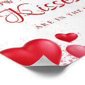 Poster Devinez combien de baisers enseigne de Baby Shower (Coin)