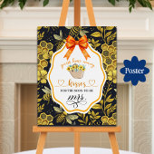 Poster Devinez combien de baisers Fête des mariées jeu