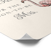 Poster Devinez combien de baisers Fête des mariées tropic (Coin)