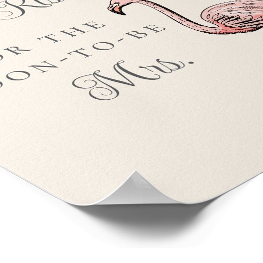 Poster Devinez combien de baisers Fête des mariées tropic (Coin)