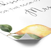 Poster Devinez combien de baisers jeu de baby shower de m (Coin)