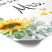 Poster Devinez combien de baisers Jeu de Baby Shower Mari (Coin)