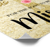 Poster Devinez combien de baisers Jeu de Baby Shower Pari (Coin)