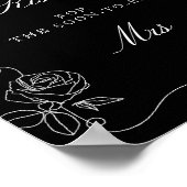 Poster Devinez combien de baisers jeu de fête de mariage  (Coin)