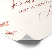 Poster Devinez combien de baisers Jeu papillon de Baby Sh (Coin)
