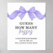 Poster Devinez combien de baisers Mariage Cérémonie de ma (Devant)