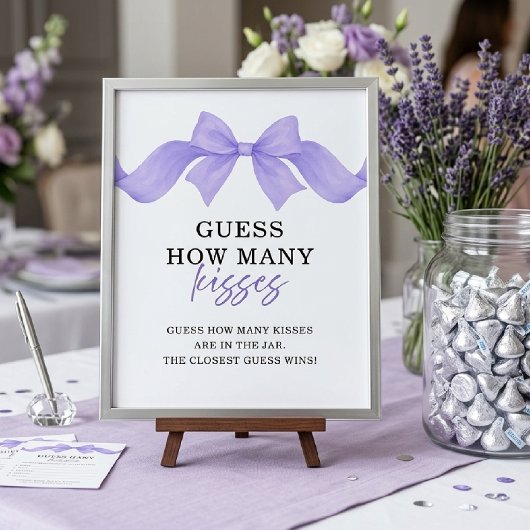 Poster Devinez combien de baisers Mariage Cérémonie de ma