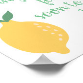 Poster Devinez combien de baisers Mariage thème citron ja (Coin)