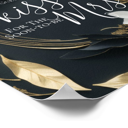 Poster Devinez combien de baisers pour bientôt M. Mme Bri (Coin)