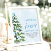 Poster Devinez combien de baisers pour la Baby Shower de
