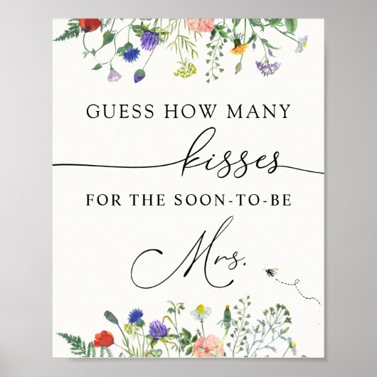Poster Devinez combien de Baisers pour le futur Mme Post (Devant)