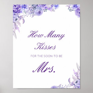 Poster Devinez combien de baisers pour le panneau de Mme