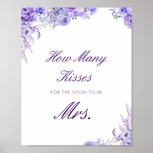 Poster Devinez combien de baisers pour le panneau de Mme (Devant)