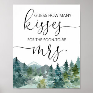 Poster Devinez combien de baisers pour les futures manque