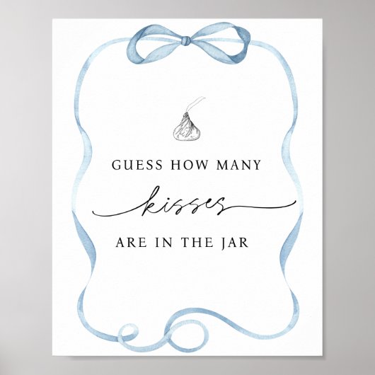 Poster Devinez combien de baisers se trouvent dans le bac (Devant)