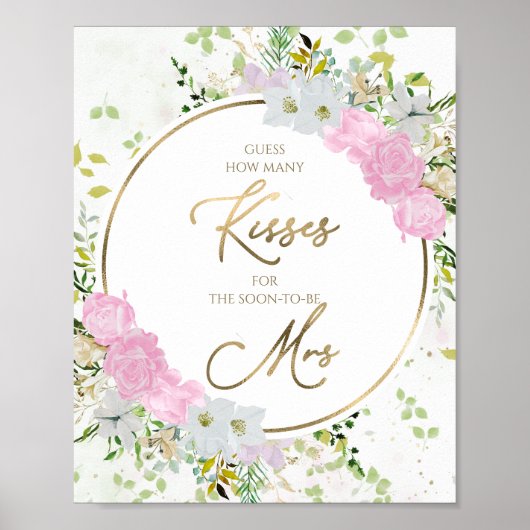 Poster Devinez combien de baisers signe de Fête des marié (Devant)