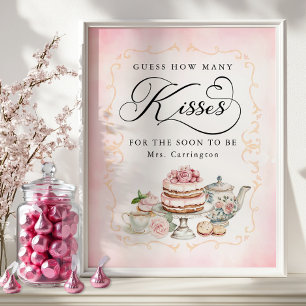 Poster Devinez combien de baisers signe de Fête des marié