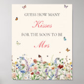 Poster Devinez combien de baisers signe | Fleurs sauvages (Devant)
