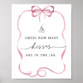 Poster Devinez combien de baisers sont dans la bow rose J (Devant)