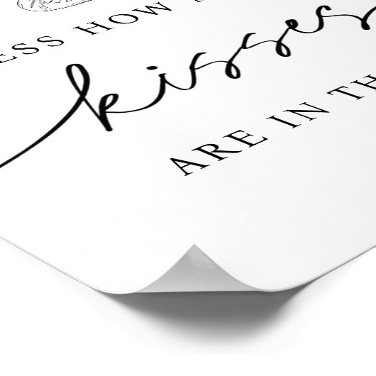 Poster Devinez combien de baisers sont dans le flocon de (Coin)