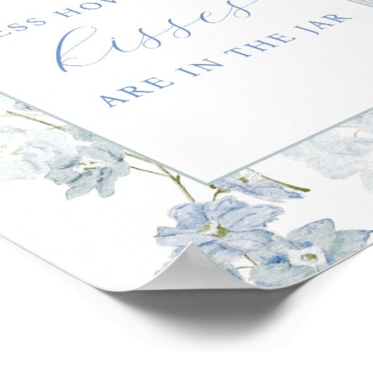 Poster Devinez combien de baisers sont dans les Fleurs Bl (Coin)