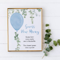 Devinez combien de ballons bleu jeu verdure