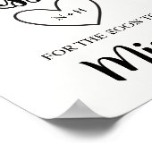 Poster Devinez combien de bisous jeu de Baby Shower Mme (Coin)